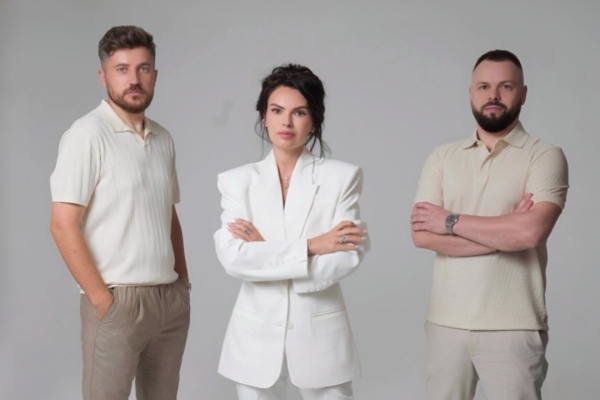 Nataliia Melnyk, Serhii Zholob & Oleksandr Melnyk, Co-Founders of NKEY Architects